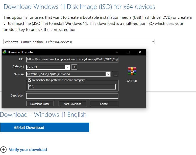 Download Windows 11 Version 22H2 - Update 09/2023