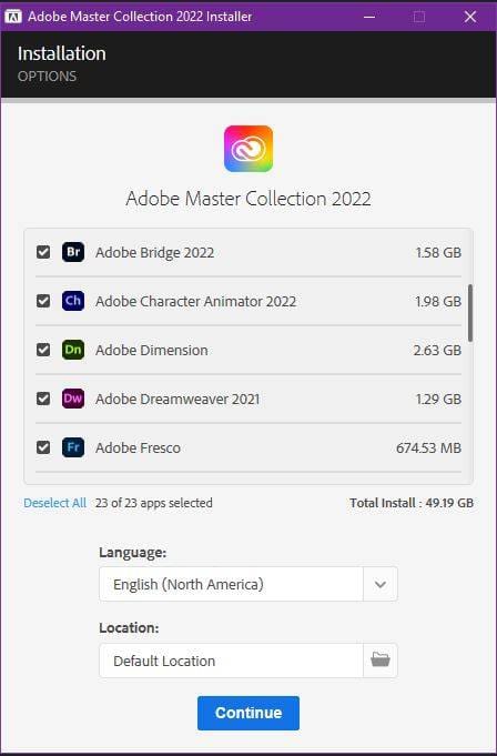 Bộ Phần Mềm Adobe CC 2022 Full | Adobe Master Collection