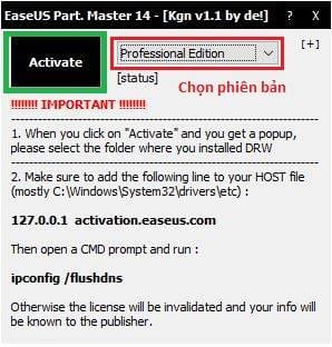 EaseUS Partition Master Pro 16.0 | Quản lý phân vùng