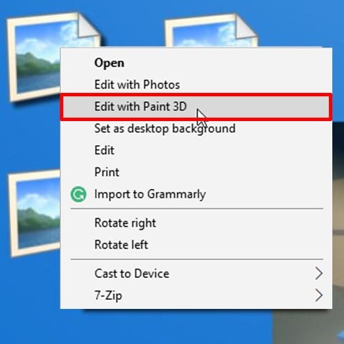 Xóa menu "Edit With Paint 3D" 1-Click chuột trong Win 10